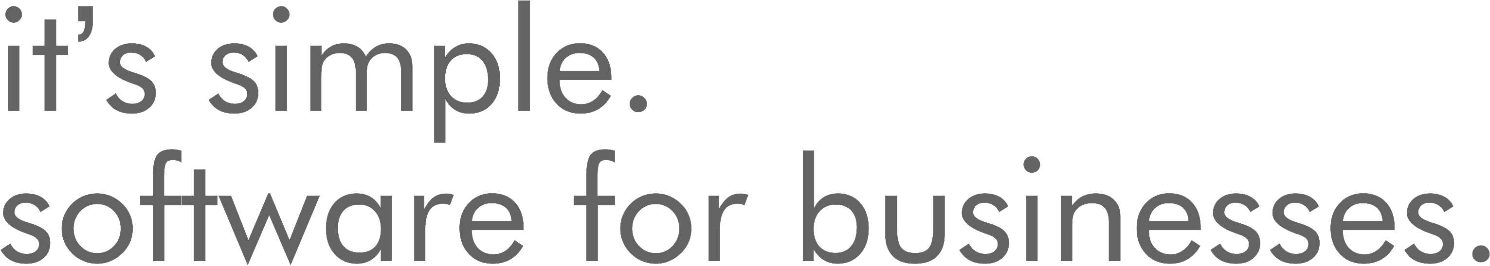 Is simple software for business